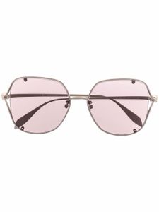 Alexander McQueen Eyewear lunettes de soleil à monture carrée oversize - Tons neutres