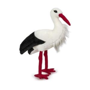 Pluche ooievaar - vogel knuffeldier - 33 cm - dierenknuffel speelgoed