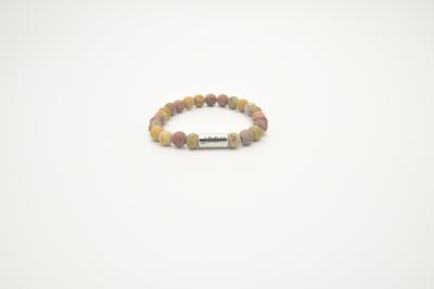 JOSH Heren Armband met Natuursteen Rainbow | 09313-BRA