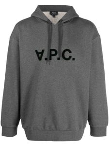 A.P.C. hoodie Milo à logo imprimé - Gris