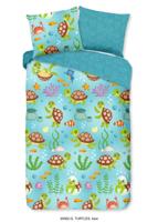 Good Morning Kinderdekbedovertrek "schildpad" - Blauw - (140x200/220 cm) - Katoen
