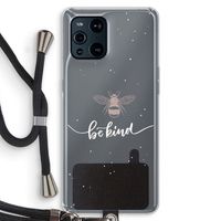 Be(e) kind: Oppo Find X3 Pro Transparant Hoesje met koord