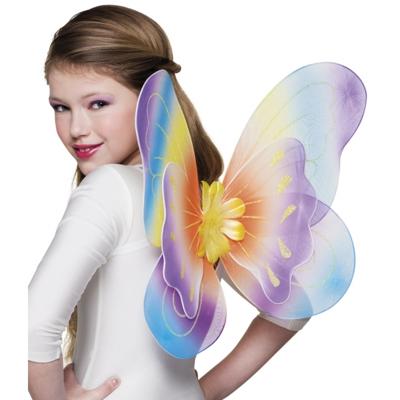 Boland Regenboog vlinder verkleed vleugels - voor kinderen - 40 x 50 cm