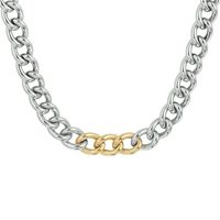 Ketting Goud-zilver Gourmette 8,5 mm 45 cm