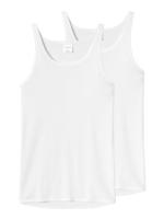 Schiesser - Original Feinripp - Hemd 2-pack - wit, Maat:3XL