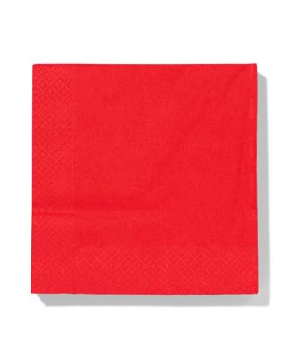 HEMA Papieren Servetten Rood 33x33 - 20 Stuks (rood)