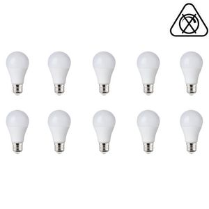 LED Lamp 10 Pack - E27 Fitting - 5W - Helder/Koud Wit 6400K