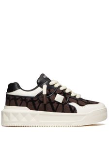 Valentino Garavani baskets One Stud XL en cuir - Marron