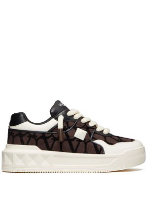 Valentino Garavani baskets One Stud XL en cuir - Marron