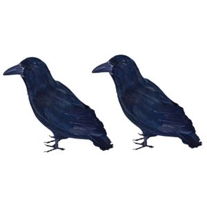 3x Horror decoratie raven/kraaien 30 cm