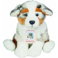 Knuffeldier Australische herder pup - pluche knuffel - premium kwaliteit - 22 cm - honden knuffel