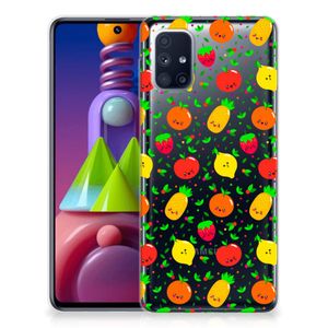 Samsung Galaxy M51 Siliconen Case Fruits