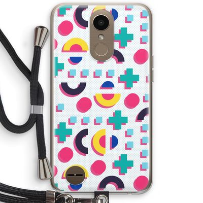 8-bit N°2: LG K10 (2017) Transparant Hoesje met koord