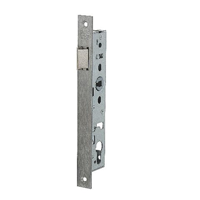 Nemef 9620 Loopslot | DM40mm | krukgat 8mm | voorplaat RVS 24x245mm rechthoekig | zamac vernikkelde dagschoot | DR 1+3/2+4 - 9962407001
