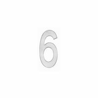 Intersteel Huisnummer 6Numbra 15cm RVS - 0035.402046
