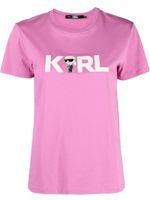 Karl Lagerfeld t-shirt à logo Ikon 2.0 Karl - Rose