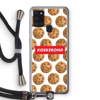 Koekerond: Samsung Galaxy A21s Transparant Hoesje met koord
