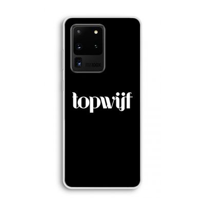 Topwijf Zwart: Samsung Galaxy S20 Ultra Transparant Hoesje