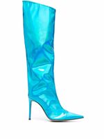 Alexandre Vauthier bottes métallisées à bout pointu - Bleu - thumbnail