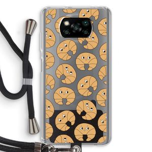 Croissant: Xiaomi Poco X3 NFC Transparant Hoesje met koord