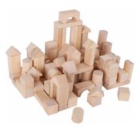 Zak met 100 houten blokken - thumbnail