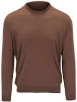 Kiton pull fin en laine - Marron - thumbnail