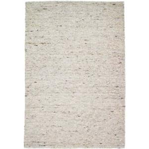 Tapeso Wollen vloerkleed handweef Ylva - beige|grijs - 200x240 cm