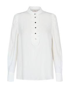 FreeQuent - Offwhite Blouse ruches - Maat XXL