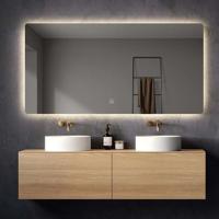 Badkamerspiegel SaniClear Aspen | 160x70 cm | Indirecte verlichting | Touch button | Met spiegelverwarming