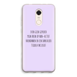 Tequila: Xiaomi Redmi 5 Transparant Hoesje