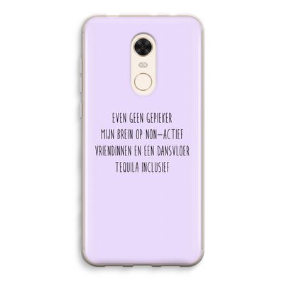 Tequila: Xiaomi Redmi 5 Transparant Hoesje