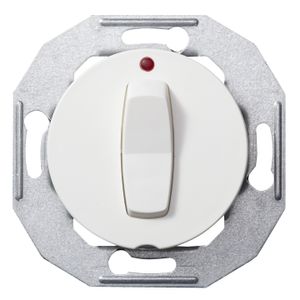 WDE011062  - 2-pole switch flush mounted white WDE011062