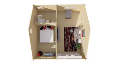 Blokhut - Tuinhuis Big Llanes | 44 mm | honinggeel geïmpregneerd