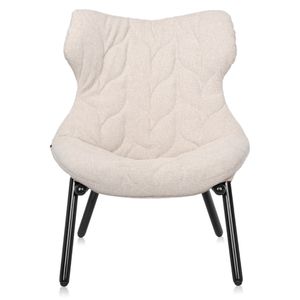 Kartell Foliage Fauteuil Trevira Beige / Zwart Kartell Foliage Fauteuil Trevira Beige / Zwart