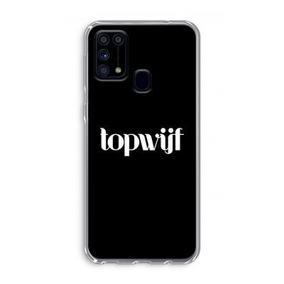 Topwijf Zwart: Samsung Galaxy M31 Transparant Hoesje