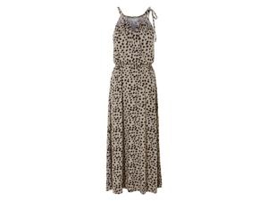 esmara Dames jurk (Beige/zwart, L (44/46))