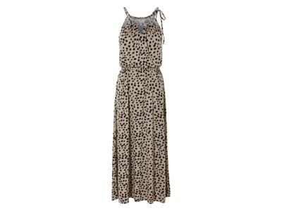 esmara Dames jurk (Beige/zwart, L (44/46))