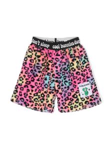 Natasha Zinko Kids short à imprimé léopard - Noir