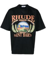 RHUDE t-shirt à logo imprimé - Noir - thumbnail