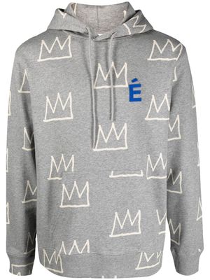 Études Studio hoodie imprimé à patch logo - Gris