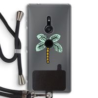 Palmboom: Sony Xperia XZ2 Transparant Hoesje met koord