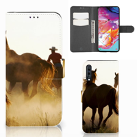 Samsung Galaxy A70 | Telefoonhoesje | Met pasjeshouder | Design Cowboy