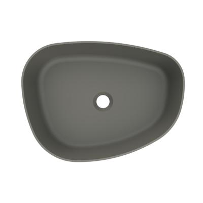 Waskom Arcqua Rocker Cast Marble 50x37 cm Organisch Links Mat Beton Arcqua