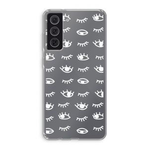 Eye pattern #3: Samsung Galaxy S21 FE Transparant Hoesje