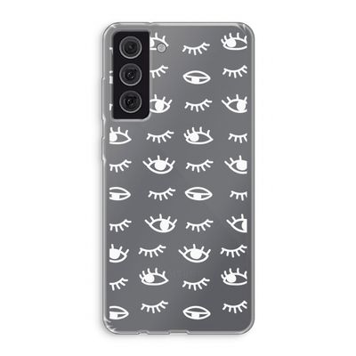 Eye pattern #3: Samsung Galaxy S21 FE Transparant Hoesje