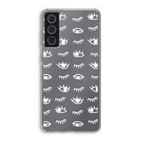 Eye pattern #3: Samsung Galaxy S21 FE Transparant Hoesje