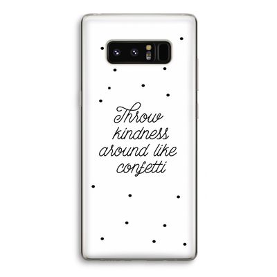 Confetti: Samsung Galaxy Note 8 Transparant Hoesje