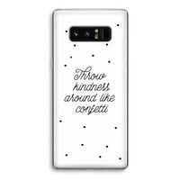 Confetti: Samsung Galaxy Note 8 Transparant Hoesje