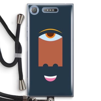 Mono M: Sony Xperia XZ1 Transparant Hoesje met koord Mono M: Sony Xperia XZ1 Transparant Hoesje met koord