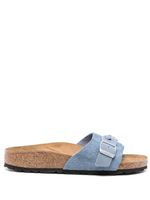 Birkenstock sandales en cuir à brides tressées - Bleu - thumbnail